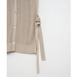 綿混サイドリボンニットベスト | ikka | 詳細画像23