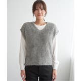 フェザーＶネックベスト | ikka  | 詳細画像10 