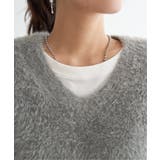 フェザーＶネックベスト | ikka  | 詳細画像11 