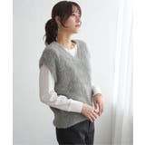 フェザーＶネックベスト | ikka  | 詳細画像1 