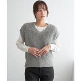 フェザーＶネックベスト | ikka  | 詳細画像2 