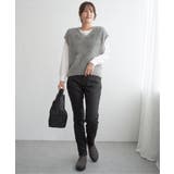 フェザーＶネックベスト | ikka  | 詳細画像3 