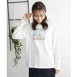オフホワイト | ロゴフォトプリントロンT | ikka