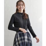ブラック | 前後2WAY三角テレコ長袖T | ikka 