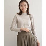 ライトグレイ | 前後2WAY三角テレコプルオーバー | ikka 