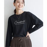 ブラック | 【親子コーデ】ロゴフォトプリントロンT | ikka