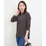 コットンUSA裾ラウンドロンT | ikka  | 詳細画像9 