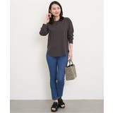 コットンUSA裾ラウンドロンT | ikka  | 詳細画像12 