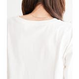 コットンUSA裾ラウンドロンT | ikka  | 詳細画像35 