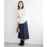 コットンUSA裾ラウンドロンT | ikka  | 詳細画像5 