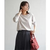 【雑誌InRed12月号掲載】コットンUSA裾ラウンドロンT | ikka  | 詳細画像13 