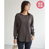 チャコール | 【雑誌InRed12月号掲載】コットンUSA裾ラウンドロンT | ikka 