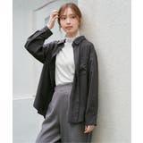 ハイネックテレコ長袖プルオーバー | ikka  | 詳細画像19 