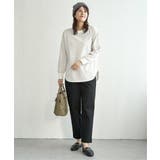 コットンUVケア裾ラウンドロンT | ikka | 詳細画像3