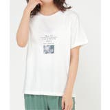 オフホワイト | 【雑誌 InRed(宝島社) 5月号掲載】フォトロゴ半袖プリントT | ikka