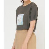 チャコール | 【雑誌 InRed(宝島社) 5月号掲載】フォトロゴ半袖プリントT | ikka