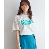 オフホワイト | RUSSELL ATHLETIC ラッセルアスレチック ロゴプリントTシャツ | ikka 
