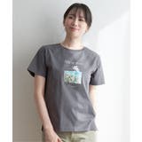 チャコール | 【親子コーデ】ロゴフォトプリントT | ikka
