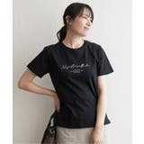 ブラック | 【親子コーデ】ロゴフォトプリントT | ikka