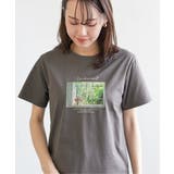 チャコール | 【親子コーデ】ロゴフォトプリントTシャツ | ikka 