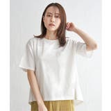 オフホワイト | コットンUSA半袖ポケットTシャツ | ikka 