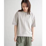 コットンUSAミニ裏毛半袖Tシャツ | ikka  | 詳細画像2 