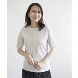 オフホワイト | ラメテレコ前後2WAYメローT | ikka 