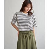 冷感コットン半袖ポケットTシャツ | ikka  | 詳細画像7 