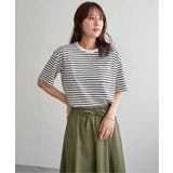 冷感コットン半袖ポケットTシャツ | ikka  | 詳細画像8 