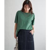 冷感コットン半袖ポケットTシャツ | ikka  | 詳細画像19 