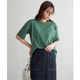 冷感コットン半袖ポケットTシャツ | ikka  | 詳細画像20 