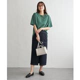 冷感コットン半袖ポケットTシャツ | ikka  | 詳細画像21 