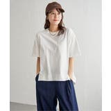 オフホワイト | 冷感コットン半袖ポケットTシャツ | ikka 