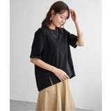ブラック | 冷感コットン半袖ポケットTシャツ | ikka 