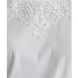 【接触冷感／UVカット】コットンUSA前後レースタンクトップ | ikka  | 詳細画像21 