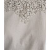 【接触冷感／UVカット】コットンUSA前後レースタンクトップ | ikka  | 詳細画像22 