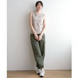 【接触冷感／UVカット】コットンUSA前後レースタンクトップ | ikka  | 詳細画像4 