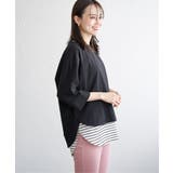 【雑誌InRed6月号掲載】コットンUSA裾ラウンドノースリプルオーバー【接触冷… | ikka  | 詳細画像15 