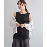 ブラック | 【雑誌InRed6月号掲載】コットンUSA裾ラウンドノースリプルオーバー【接触冷… | ikka 