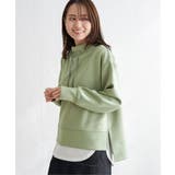 【雑誌InRed6月号掲載】コットンUSA裾ラウンドノースリプルオーバー【接触冷… | ikka  | 詳細画像6 