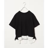 コットンUSA裾レイヤードTシャツ | ikka  | 詳細画像19 