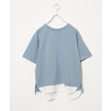 コットンUSA裾レイヤードTシャツ | ikka  | 詳細画像21 