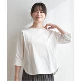 オフホワイト | 梨地ジョーゼットプルオーバー | ikka