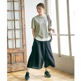 コットンUSA裾レイヤードTシャツ | ikka  | 詳細画像6 