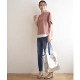 コットンUSA裾レイヤードTシャツ | ikka  | 詳細画像19 