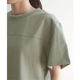 コットンUSA裾レイヤードTシャツ | ikka  | 詳細画像25 