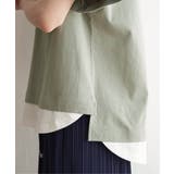 コットンUSA裾レイヤードTシャツ | ikka  | 詳細画像26 