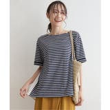 冷感サイド切替ボーダープルオーバー | ikka  | 詳細画像11 