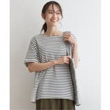 冷感サイド切替ボーダープルオーバー | ikka  | 詳細画像5 