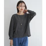 ブラック | リップル裾タックプルオーバー | ikka